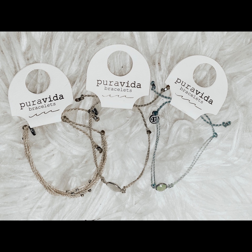3 purevida bracelets